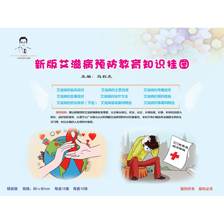 新版艾滋病預防教育知識掛圖